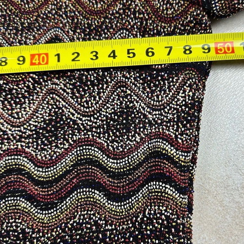 Joseph Ribkoff blouse with zigzag pattern and fringes, like new, size 12 CAN/10 US