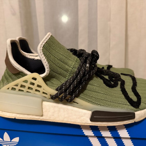 Adidas NMD Pharrell Williams Running Dog sneakers used, size 44, white green