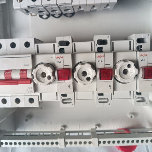 ABB Electrical Distribution Wall Panel three rows 12 elements like new