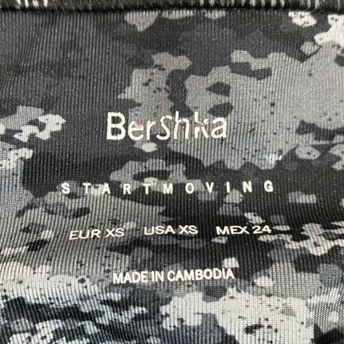 Bershka Sports Leggings camouflage gray XS like new
