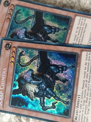 Yu-Gi-Oh Scrap Chimera Secret Rare card like new