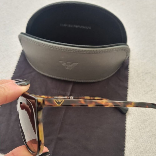 Emporio Armani sunglasses used with gradient lens and leopard details