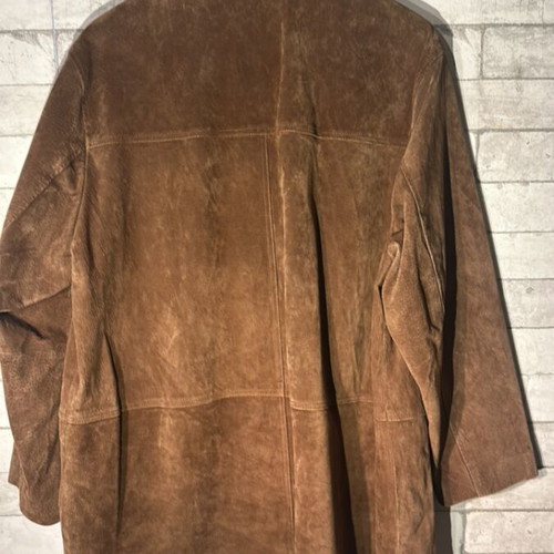 Zara Suede Leather Jacket new, oversized, brown, size XL