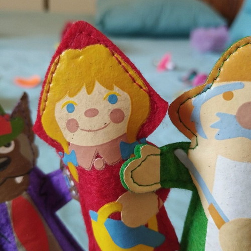 Finger puppets new: Aladdin, Little Red Riding Hood, Ali Baba