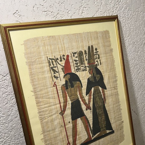Papyrus from Egypt used, framed artwork