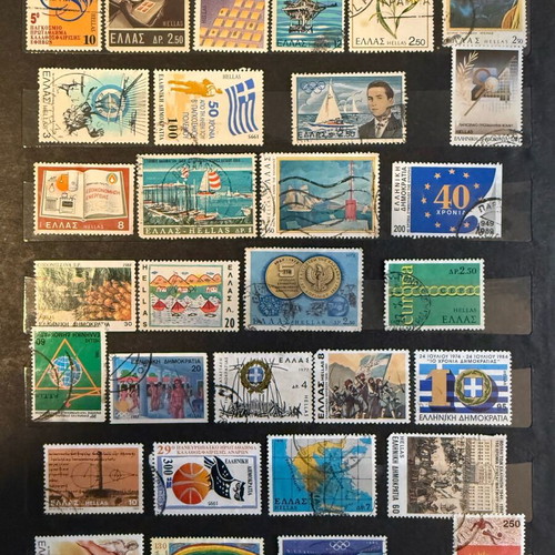 Greek stamp collection like new, 279 pieces