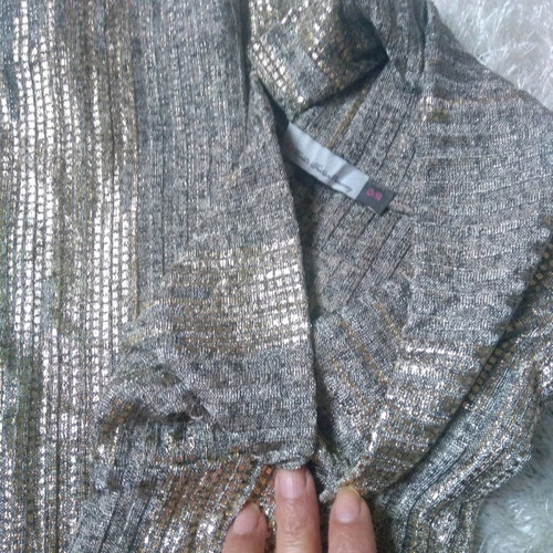 Wyou mini shiny gold dress like new, size S
