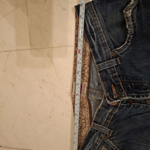 Staff and Go men's ripped jeans size 34 like new, beige and blue