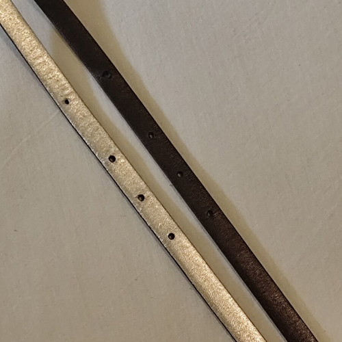 Salvatore Ferragamo double belt size 75 like new, black and gold