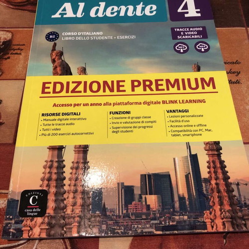 Al Dente Libro Dello Studente + Esercizi 4 like new, Italian