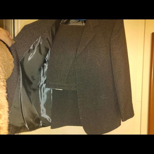 Yiannis men's suit set (jacket & trousers), dark grey, size XL