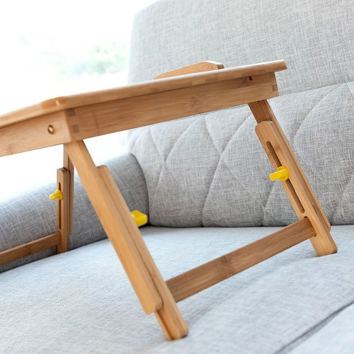 Multipurpose wooden folding table new, adjustable and portable