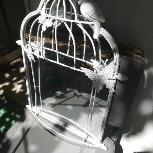 Iron mirror with border, dimensions 60x40cm