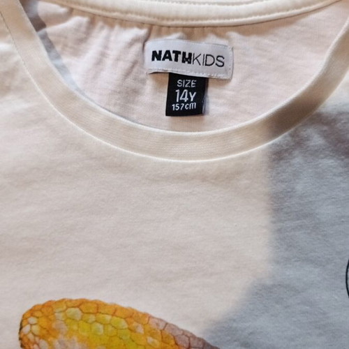 T shirt Nath Kids size 14 years 158 cm like new, white