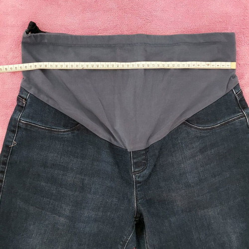 Maternity pants used, soft stretch blue denim, size L
