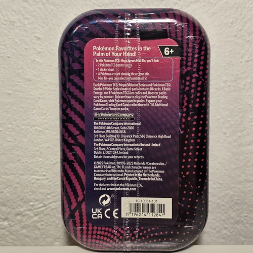 Pokémon TCG Mega Evolution Mini Tin Lucario new, sealed
