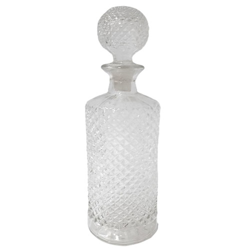Vintage Diamond Glass Carafe 700 ml like new, lead-free