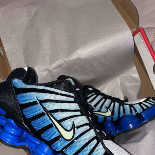 Nike Shox TL new with box, blue athletic shoes