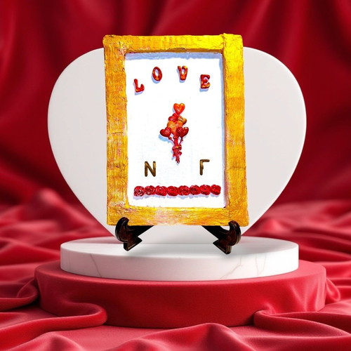Valentine's Day gift handmade frame or tabletop decoration new