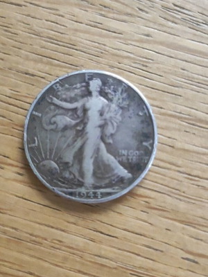 Walking Liberty Half Dollar 1944 silver coin USA