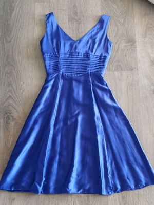 Miss Roussel satin dress like new, size S/M, purple