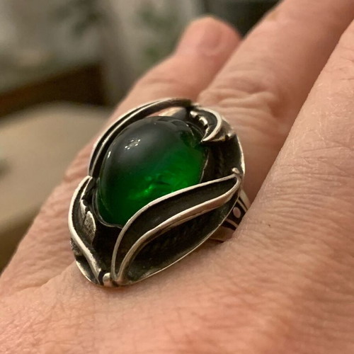 Handmade ring and earrings in 925 silver new