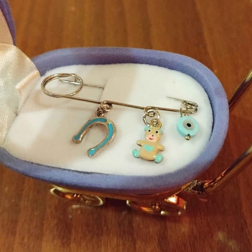 Baby Safety Pin 925 Silver New