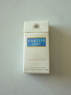Παλιό συλλεκτικό πακέτο τσιγάρων Karelia Lights σαν καινούργιο, Δρχ. 275