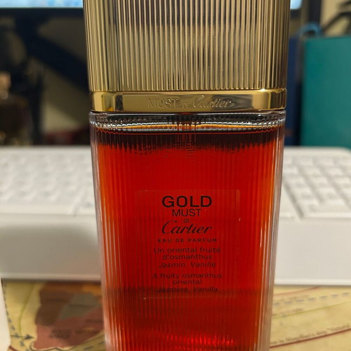 Must de Cartier Gold Eau de Parfum 100ml tester like new