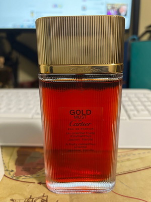 Must de Cartier Gold Eau de Parfum 100ml tester like new