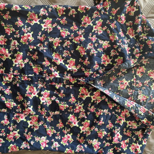 Women's floral shirt like new, size L 40 12, multicolor