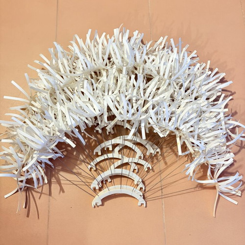 Ikea Maskros ceiling light used with cable cut