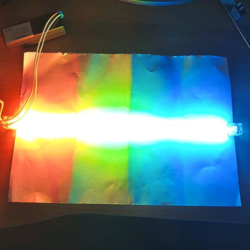 Neon lighting kit for desktop, green twin lamp