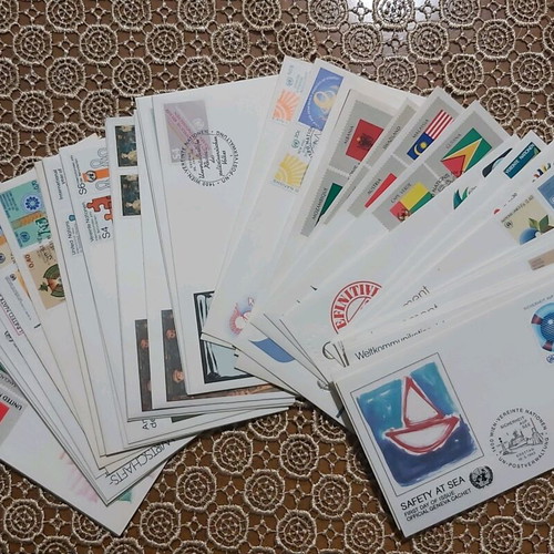 Συλλογή 140 FDC Ο.Η.Ε. καινούργια, πλήρη έτη 1980-1992 με φακέλους