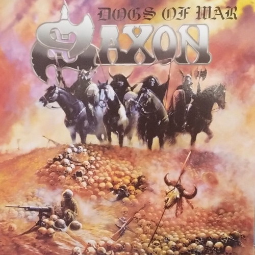 Saxon Dogs Of War LP 2016 like new, rare orange vinyl