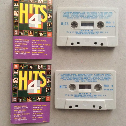 Hits 4 cassette tape used, pop genre