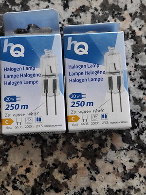 Λαμπτήρας αλογόνου τύπου κάψουλας 25W 12V G6.35 θερμό λευκό, πακέτο 4 καινούργιοι