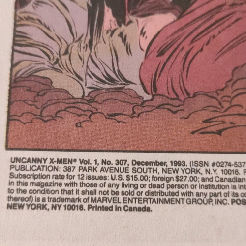 X-Men And Men Have Named Him Exodus 307 μεταχειριστικό συλλεκτικό τεύχος αγγλικά