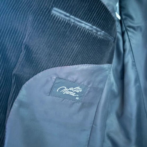 Corduroy men's jacket like new, black, size 54