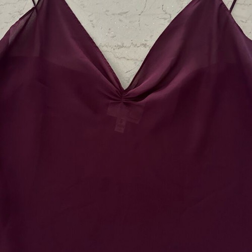 Milly burgundy camisole with transparency like new, size XS