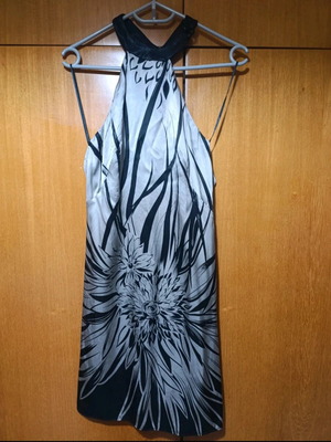 DAK evening dress with neck tie like new, size M