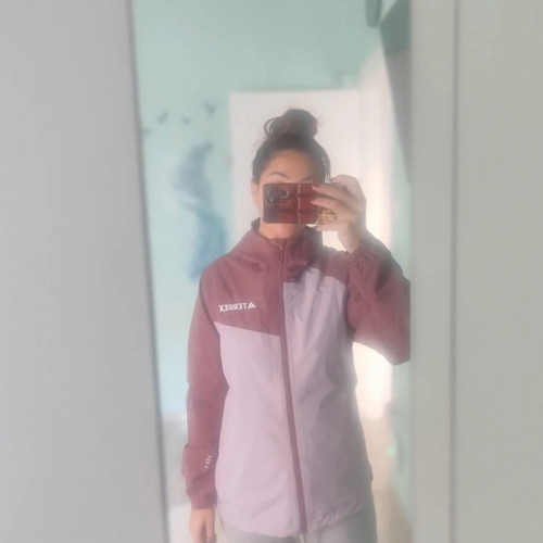Adidas Terrex windbreaker new, waterproof, pink, women's M