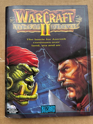 Warcraft II Tides of Darkness PC manual like new