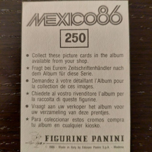 ZICO BRAZIL WORLD CUP MEXICO 86 AUTHENTIC PANINI ONLY FOR COLLECTORS