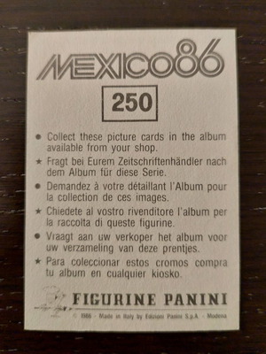 ZICO BRAZIL WORLD CUP MEXICO 86 AUTHENTIC PANINI ONLY FOR COLLECTORS