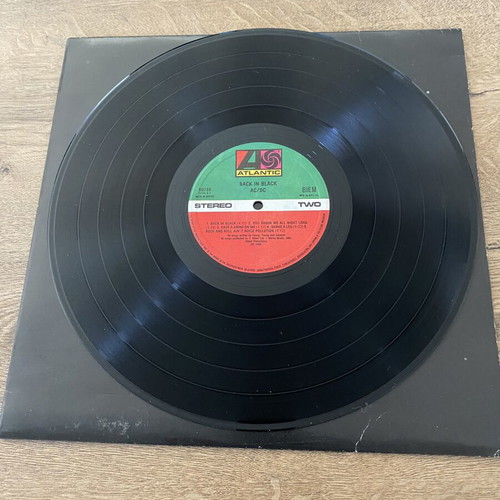 AC/DC Back In Black Vinyl LP Album near mint metal