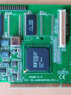 Miro Crystal VR2000 graphics card used, S3 ViRGE/VX PCI