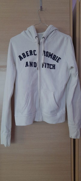 Abercrombie and Fitch White Hoodie