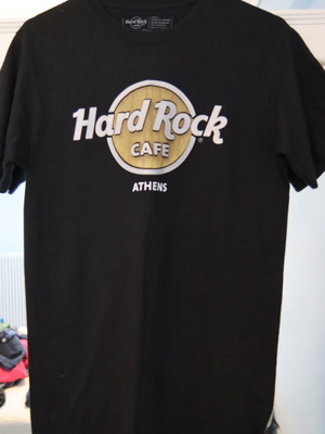 Hard Rock Athens T-shirt used, original, size S, black