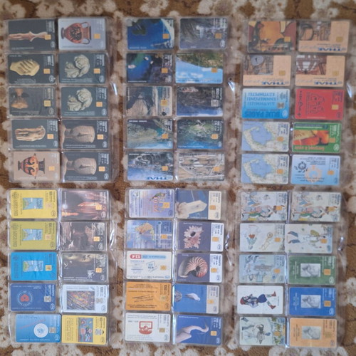 Phone cards used collection